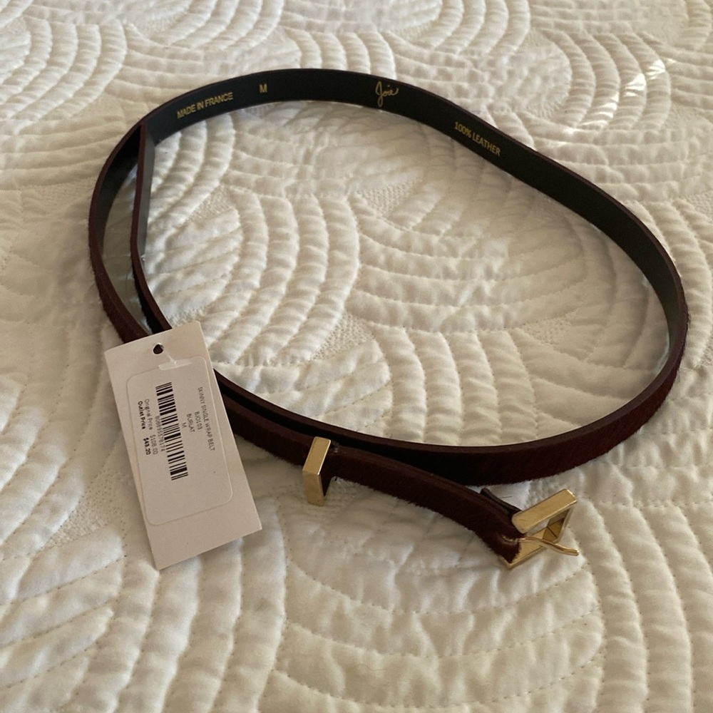 Joie calfskin leather belt